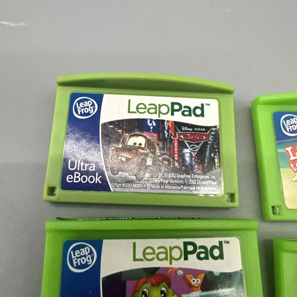Leapfrog Leapster LeapPad 2 Explorer Game & Ebook Lot Of 4 Cars, Madagascar
